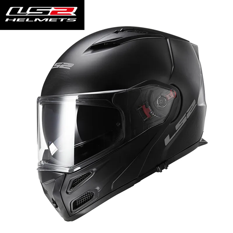 LS2 авторизованный магазин FF324 флип ап мото rcycle шлем двойной щит со съемной