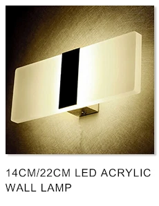 Feimefeiyou Mini 3/6/12 Вт Led акриловая настенная лампа AC85-265V Длинные теплые белые постельные принадлежности комнаты Гостиная Крытый настенный светильник