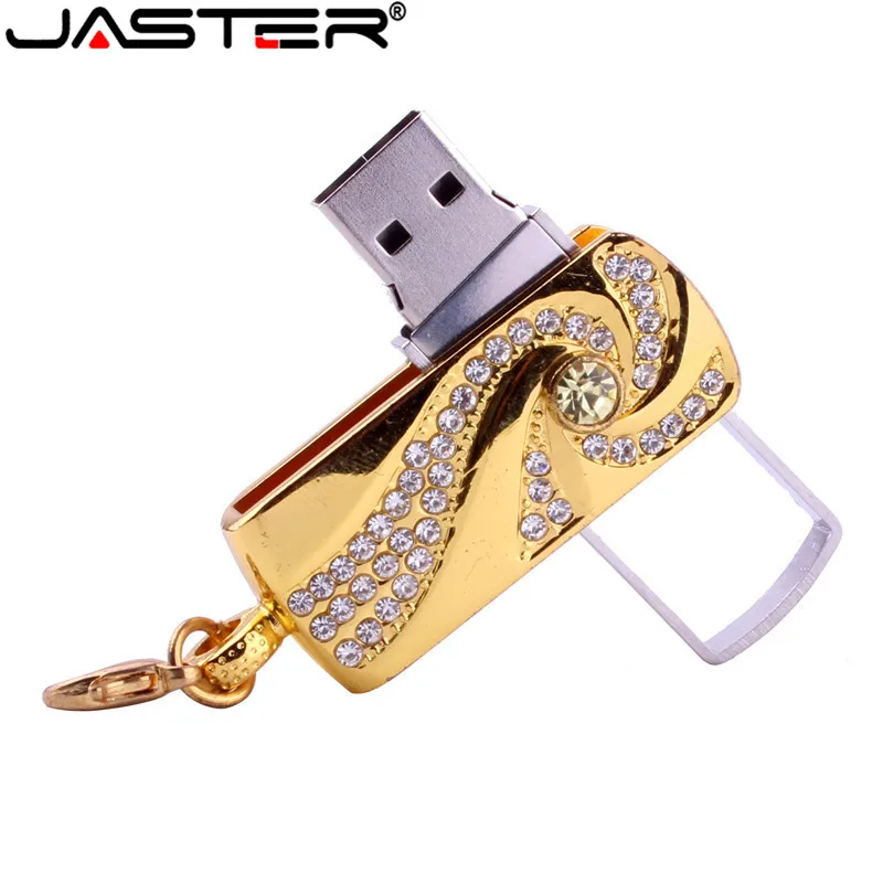 JASTER USB 2,0, 4 ГБ, 8 ГБ, 16 ГБ, 32 ГБ, 64 ГБ, милые блестящие стразы, алмазная флешка, карта памяти, USB флеш-диск, ручка-накопитель