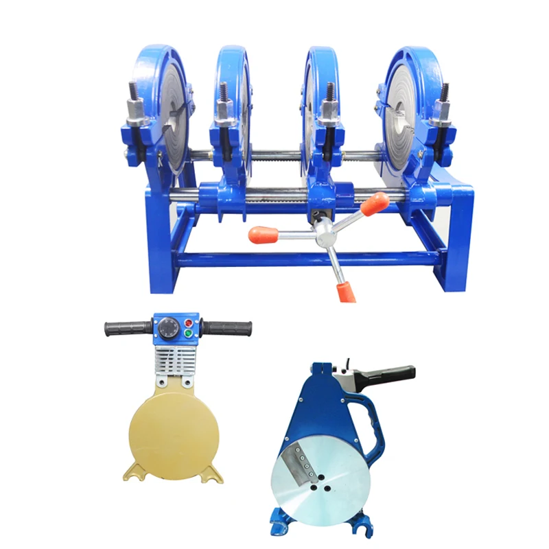 US $790.00 3 Years Guaranty AC220V 4 Clamps 63200mm Fusion Butt Welding Machine For Plastic Tube PE PP PB PVDF HDPE PVC Pipe