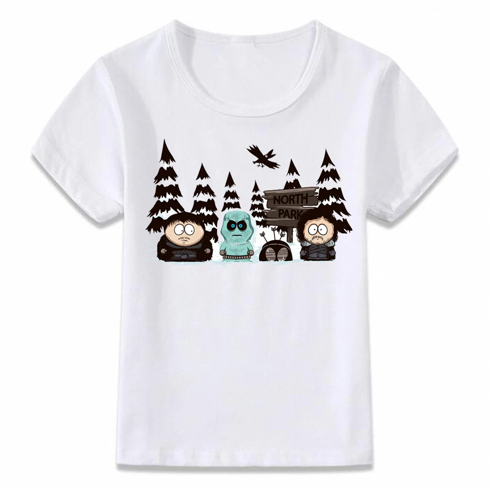 

Kids Clothes T Shirt Game of Thrones The North Park South Park Funny Crossover T-shirt for Boys and Girls Toddler Shirts Tee
