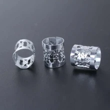 100 шт дреды бусины манжеты трубка зажим для волос Плетение ювелирные изделия украшения для волос кольца для косичек аксессуары