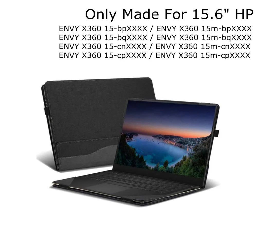 

Case For 15.6" HP Envy X360 15-cpXXXX / 15m-cpXXX Series Lapto PU Leather Folio Stand Protective Cover For Hp Envy x360 15 Inch