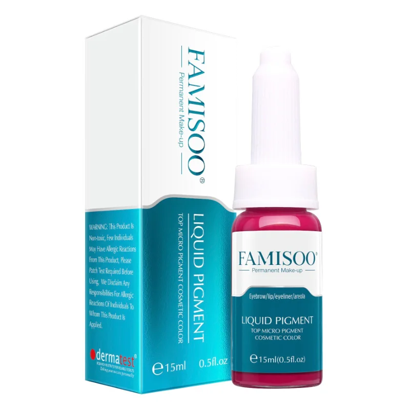

Famisoo 6 Bottles Tatoo microblading Permanent Makeup Liquid Ink Eyebrow Eyeliner Lips Cosmetic Tattoo Ink Pigments For Machine
