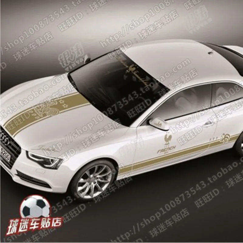 

for French national football team car stickers body car door window hood trunk European Cup France team logo car stickers