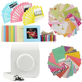 

7 in 1 Accessories Set for Fujifilm Instax Square SQ20 Pack of Camera Bag Case Stickers Wall hanging frames with clips Photo Bag