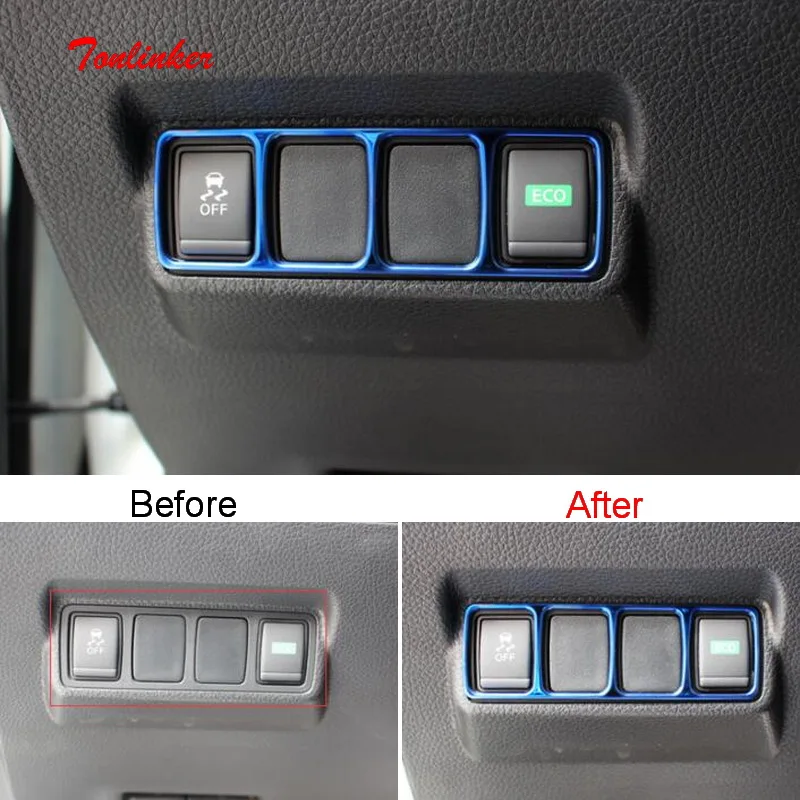 Tonlinker Interior Headlight Control Cover Stickers for Nissan SYLPHY 2016-18 Car Styling 1 PCS Stainless steel stickers | Автомобили и