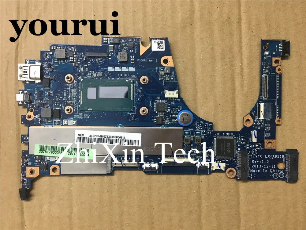 yourui For Lenovo Yoga 2 13 Laptop mortherboard with i3-4030u CPU ZIVY0 LA-A921P 100% Fully Tested | Компьютеры и офис