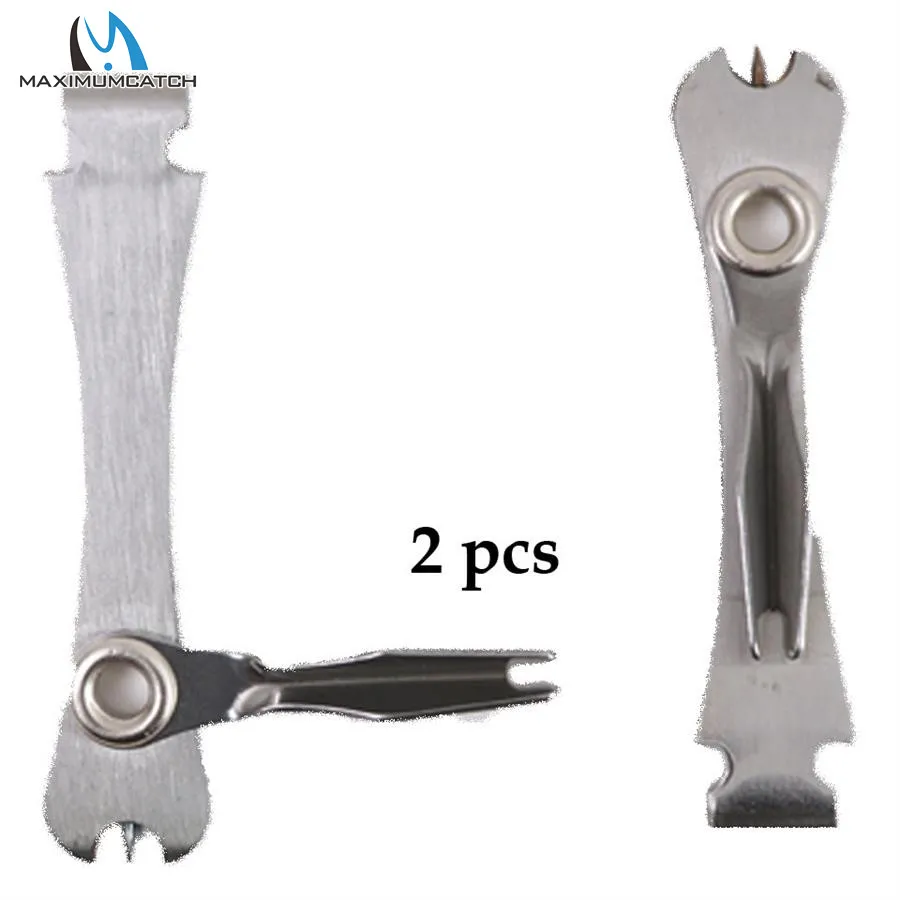 

Maximumcatch 2pcs/lot Stainless Steel Fly Fishing Line Nipper Clipper with Nail Knot Tying Tool Fishing Accessory