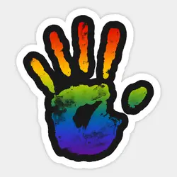 1 шт. Gay Handprint Автомобильная наклейка из ПВХ Детская Наклейка на машину водонепроницаемая для ноутбука мото скейтборд багаж гитара мебель