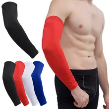 1 шт. для бега и езды на велосипеде Защита от ультрафиолетовых лучей налокотники дышащие баскетбольные гетры для фитнеса компрессионная защита