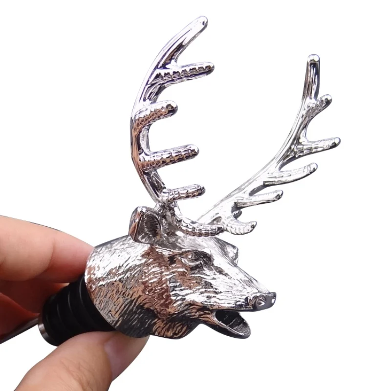 

New Bar Tools Wine Beer Bottle Stoppers Deer Head Shaped Decorative Home Decor Travel Atomizer Barware Accessories Supplies