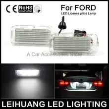 2 pcs LED License Plate Lâmpada Luz Apto para Ford Mondeo Focus 5D Livre de Erros