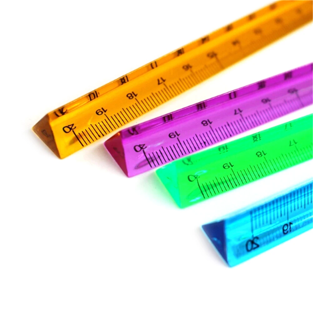 

20cm Triangular Architect Scale Ruler Imperial Scale In 3 Side Coded Sewing Scale Imperial Measurements Random Color