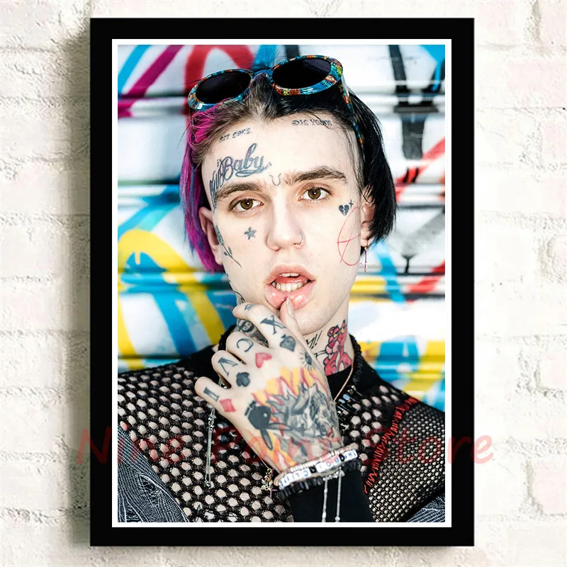 Lil Peep Rapper постеры с покрытием из бумаги высокое качество печати Рисование