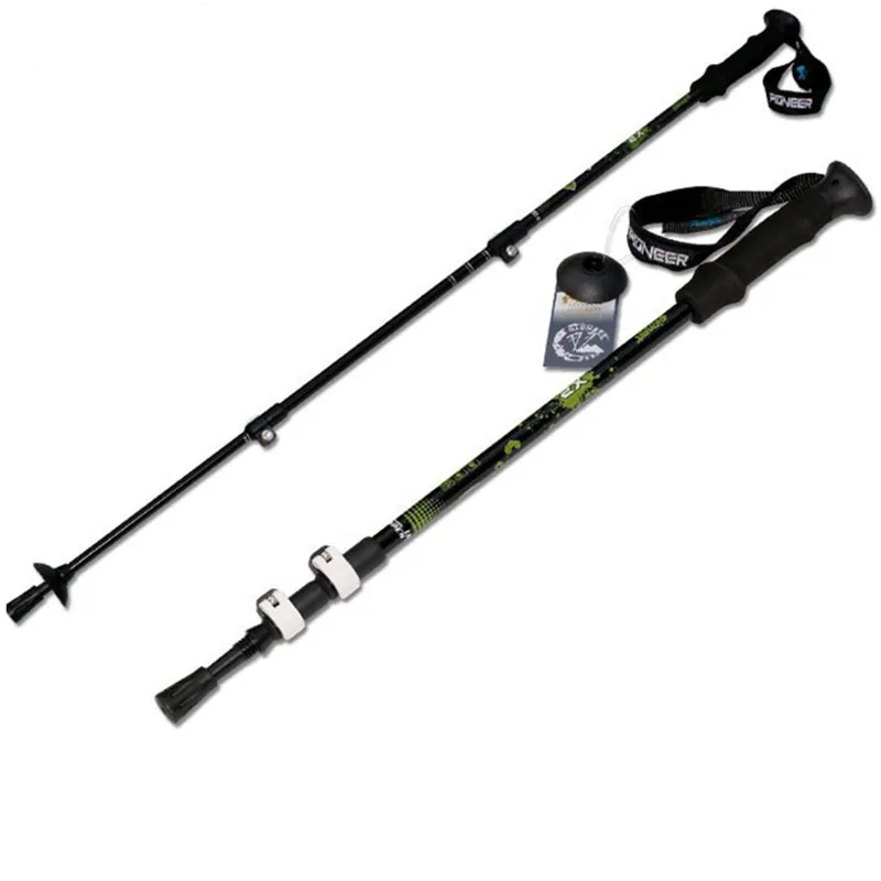 خفيفة للغاية الرحلات عمود تزلج عصا للمشي قابل للتعديل تلسكوبي المشي عصا التسلق الكربون الألياف تسلق التزلج قصب