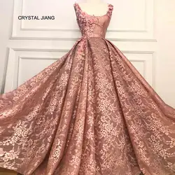 Новая мода 2018 вечерние кружева 3D цветами ручной работы на заказ пол Длина vestido de noiva платья для выпускного вечера