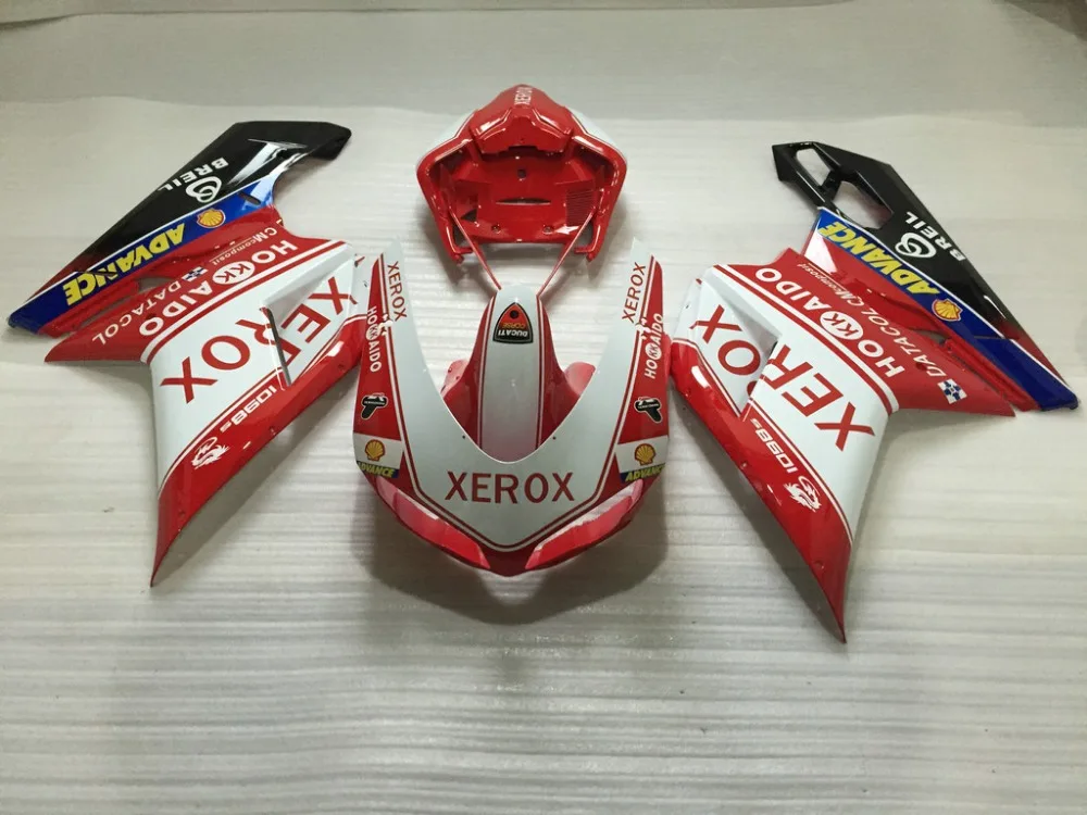 Комплект обтекателей под давлением для DUCATI 1098 1198 848 2007 ducati 2011 07 08 10 11 XEROX красные