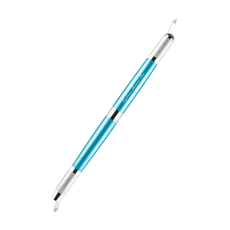 1 шт. двухголовые Высококачественные Новые одноразовые, для микрообработки ручки с 11F/14F/17R иглы для бровей лезвие ручной игла с микролезвием