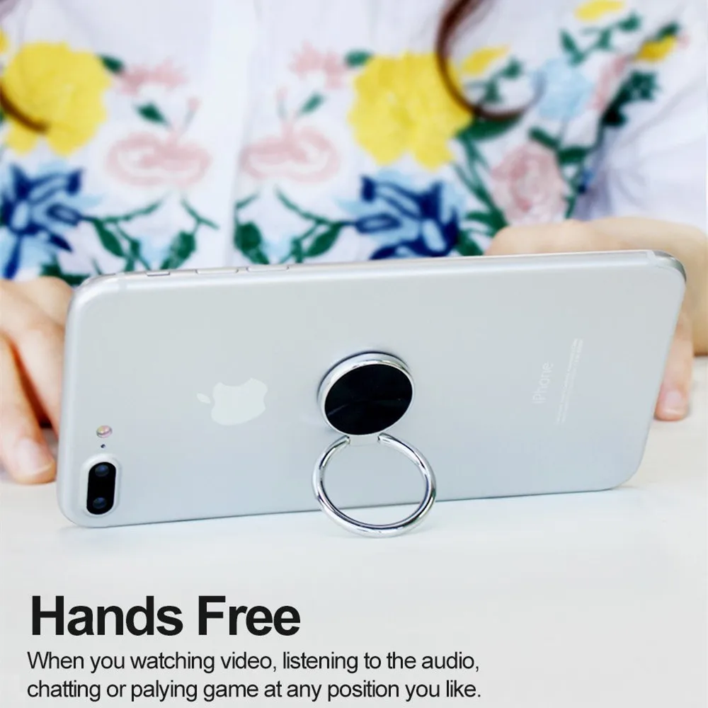 Кольцо-держатель на палец для телефона в машину 360, держатель для мобильного телефона, подставка для iPhone samsung S9 Plus, универсальный держатель на палец