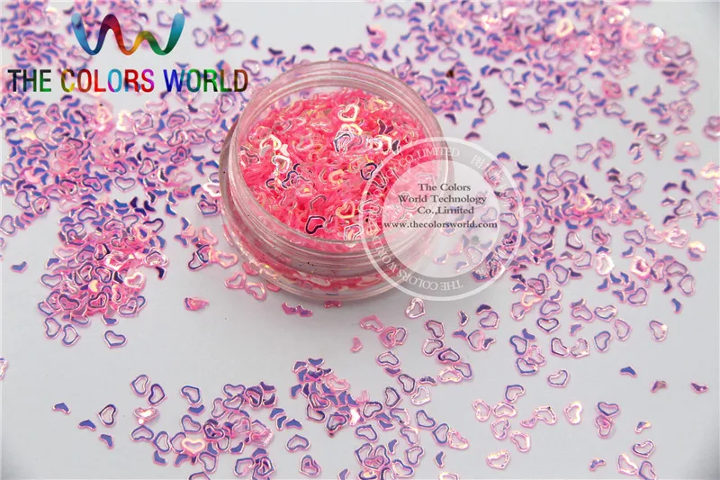 

SKTJ221-75 4mm Size Amazing Glitter Sequins Heart shaped sequins for nail Art or DIY decoration 1pack=50g
