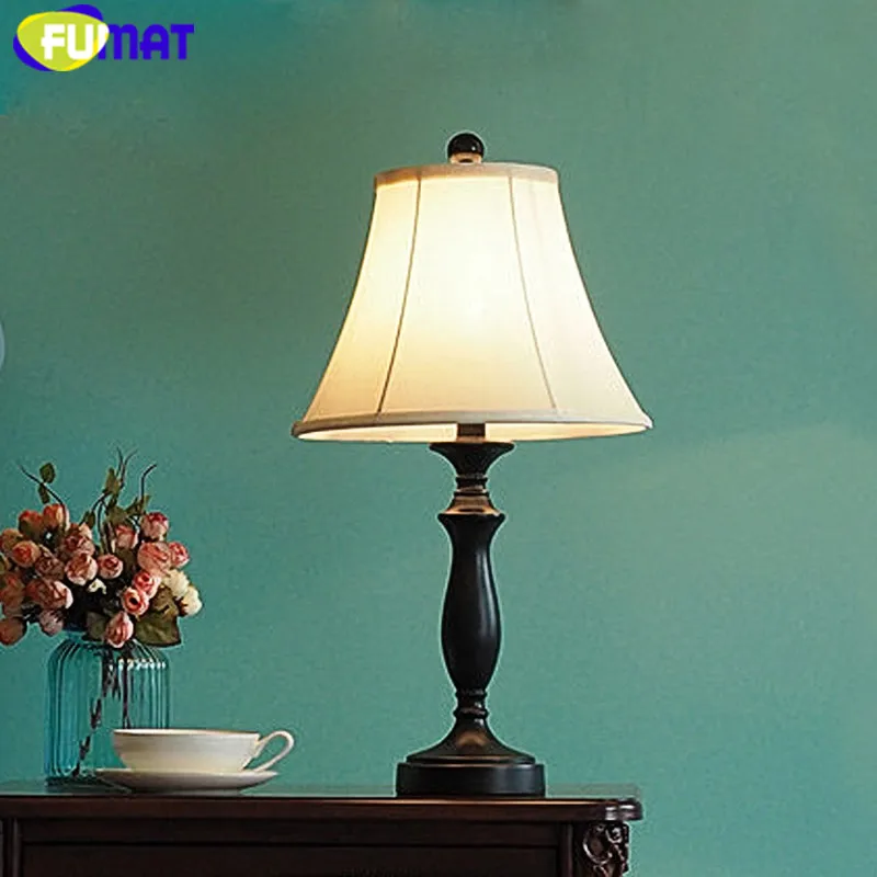 

FUMAT American Mediterranean Table Lamp Rural Country Light Fixture Simple LED Desk Lamps for Foyer Bedroom Bedside Living Room