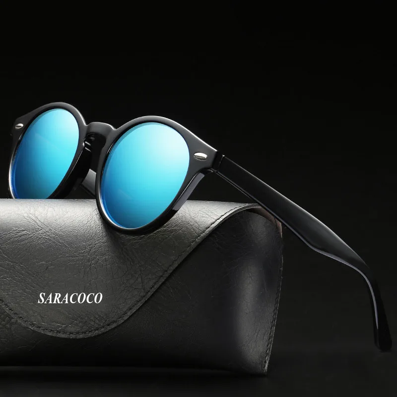 SARACOCO Винтаж Марка овальные поляризационные Sunglasss Для женщин 2018 Роскошные ретро солнцезащитные очки для Для мужчин R'851