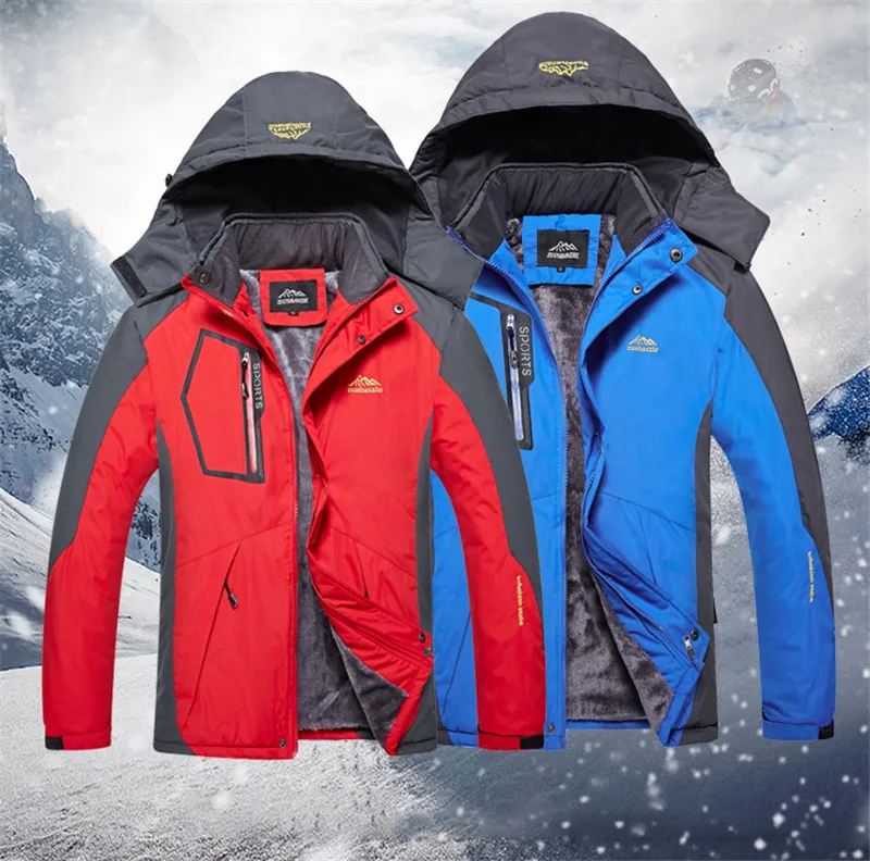 Новые мужские горные куртки осенне-зимняя верхняя одежда водонепроницаемая ветровка мужская куртка с капюшоном мужская альпинистская одежда плюс размер 5XL