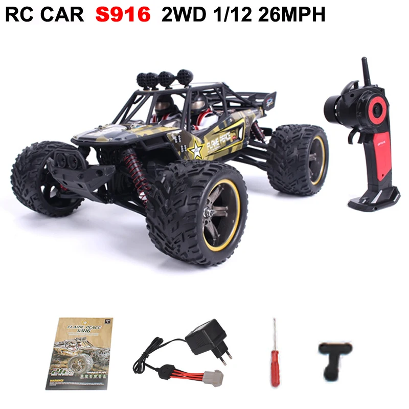 S916 1/12 2WD 38 км/ч высокоскоростной внедорожник Радиоуправляемый автомобиль