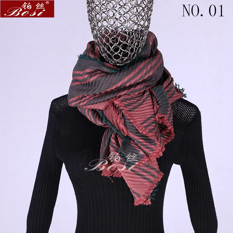 

cotton winter scarf crinkle stripe luxury brand shawl women hijab head sjaal silk for oversize cachecol ladies echarpe accessori