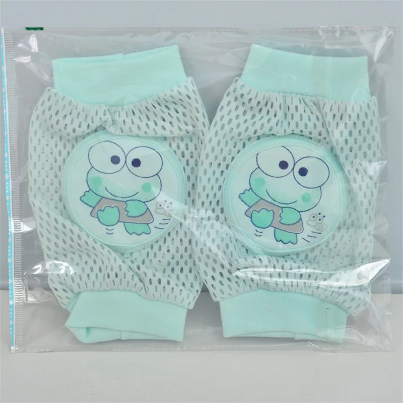 2017 Brand New Baby Knee Pads Infant Summer Cotton Baby Knee Anti-Fall Crawling Knee Elbow Protective Case 4 colors2