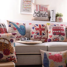Лондон Впечатление белье Подушки для офиса Авто дома украшают диванные подушки