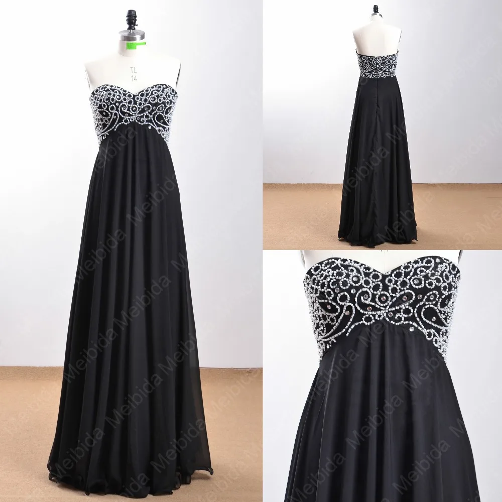 Wedding Simple Black Dress online buy wholesale simple black prom dress from china dresses 2016 vestidos de festa longo sweetheart beading backless evening party gowns