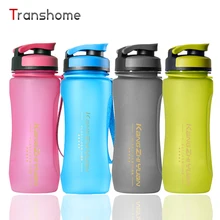 Transhome Deporte Botella de Agua 600 ml Nueva Unbreakable Portátiles de Gran Capacidad Tetera de Plástico Espacio Deportes Botella de la Coctelera Proteína
