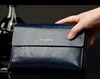 Hot Sale! Luxury Shining Oil Wax Cowhide leather Men Clutch Bag Long Leather men wallet Double Layer Business Clutch Bag 5