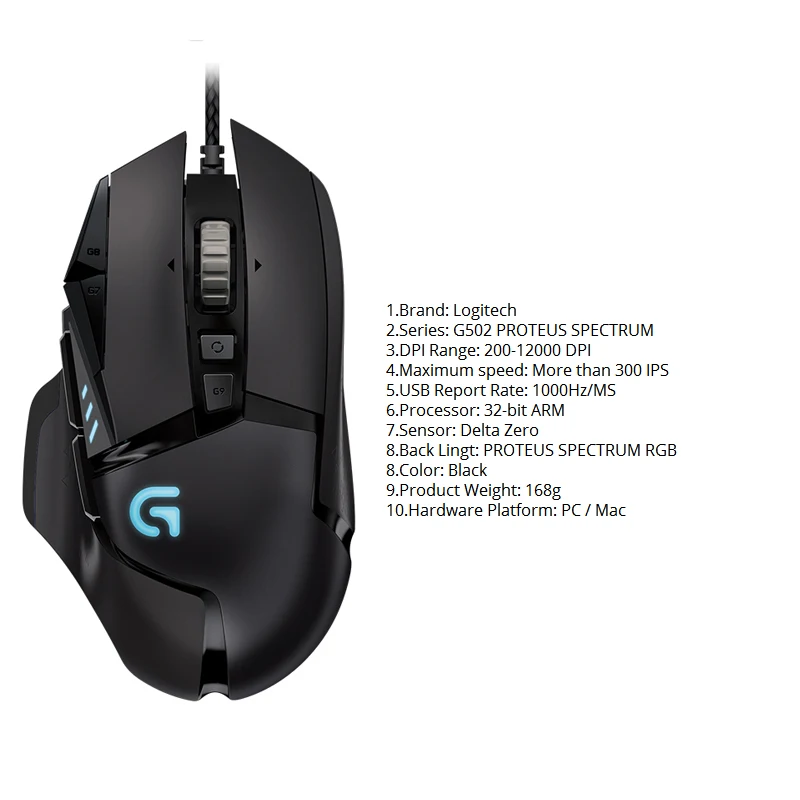 Logitech 100% original mouse g403 g502 mx518