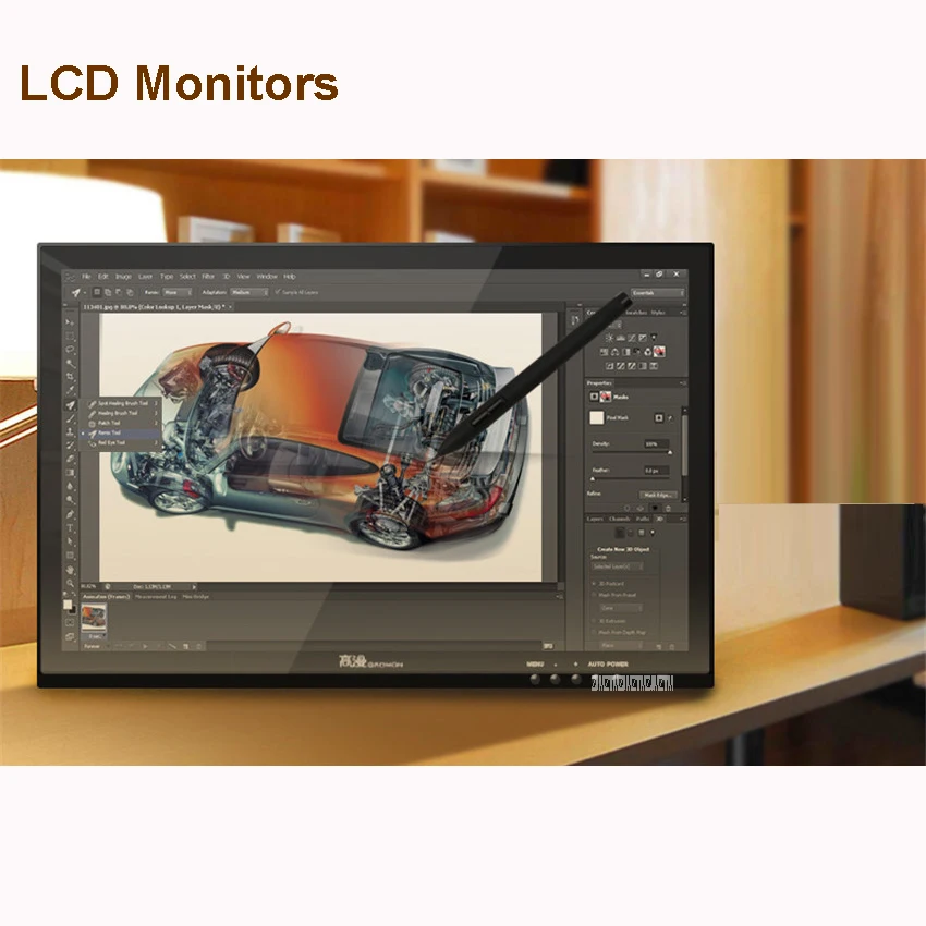 New G190 19 Inches Pen Display LCD Monitor Touch Sreen Monitors Graphic