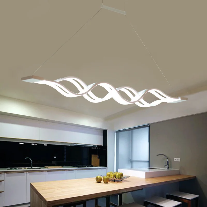 Modern Pendant Lights For Dining Living Room Kitchen Fixture Indoor Home Decor Suspension Luminaire With Remote Control Hanglamp modern circle rings pendant lights fixture living dining room restaurant deco indoor home acrylic hanglamp dimming luminaire