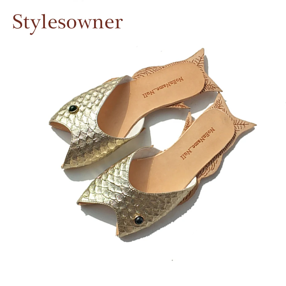 Stylesowner creative design slippers women sandals fish slippers flip