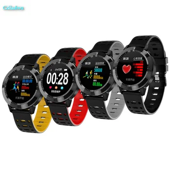 

CF58 1.3 inch Color Round Smart Watch Multi Sports Modes Weather Information Remind Heart Rate Blood Oxygen Monitor Bracelet