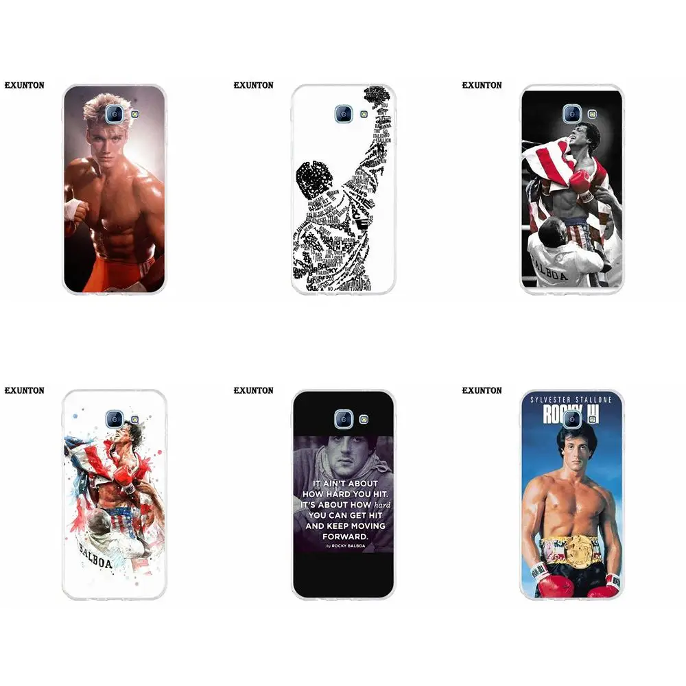

Rocky Balboa Movie Motivation Boxing For Galaxy Alpha Core Prime Note 2 3 4 5 S3 S4 S5 S6 S7 S8 mini edge Plus TPU Capa Coque