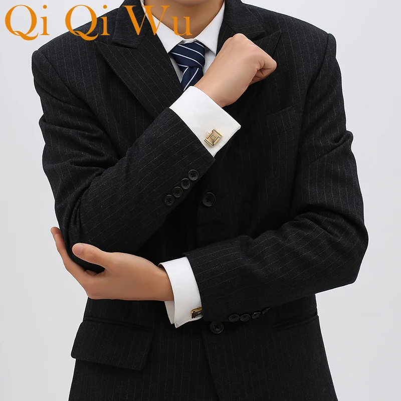 Qi Qi Wu Men's Suit Shirt Cufflinks 