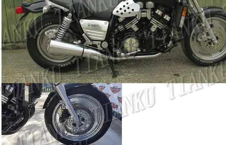 Матовая черная мотоциклетная металлическая защита двигателя для YAMAHA VMAX