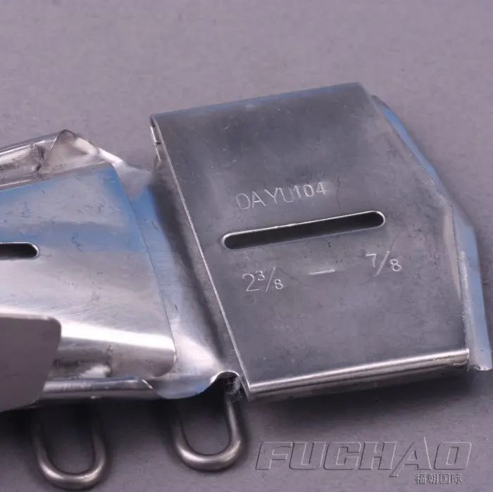 

K712NA(B) double wrap folder TAPE 2-3/8"--7/8"hemmer Used for 2 or 3 needle cover stitch machine folder 104 Export 2.22cm