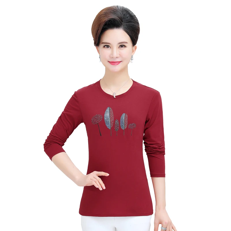 

Vintage Printed T Shirt New Fashion O-neck Clothes For Women Spring Autumn Tops Tee Harajuku Streetwear Casual Slim Tee Pullover