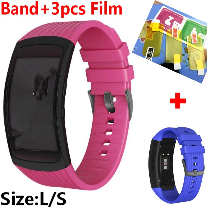 Силиконовый браслет 2 в 1 COMLYO L/S для Samsung Gear Fit 2/Fit2 Pro ремешок наручных часов с