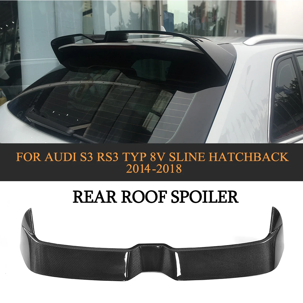 

Carbon Fiber Rear Wing Boot Lip Roof Spoiler for Audi S3 RS3 Typ 8V SLINE Hatchback 4 Door 14-18 Non 2Door ML style