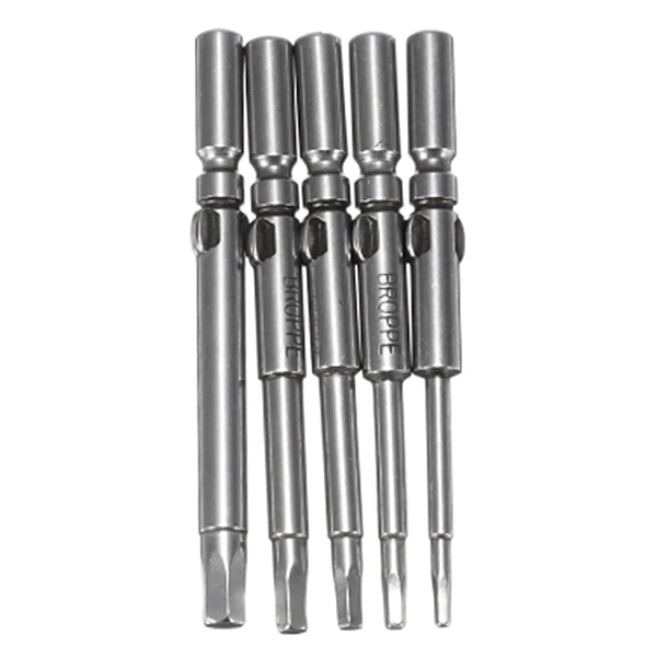 

BROPPE 5Pcs 801 H1.5-H4 Hexagon Electric Screwdriver Bits Set 5mm Round Shank Screwdriver Bits S2 Alloy Steel Hand Tools