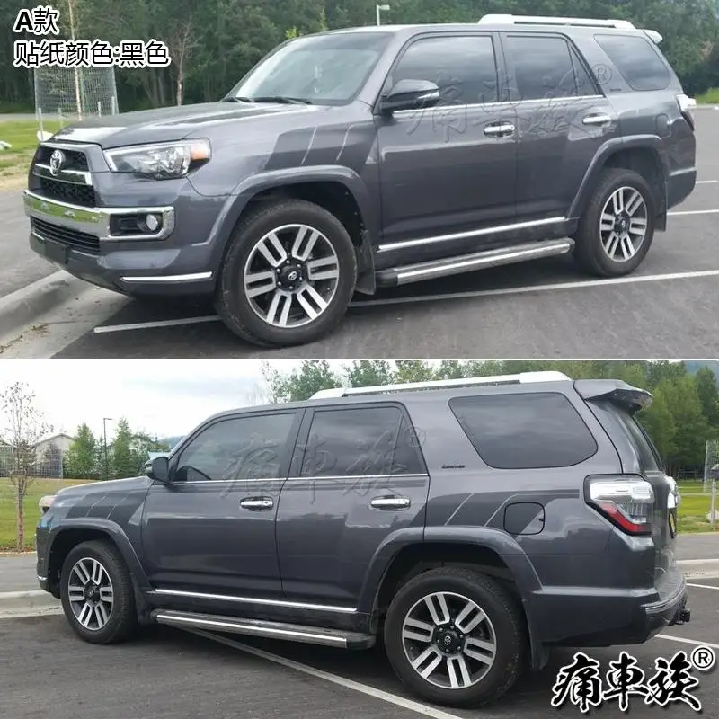 Для Toyota 4runner автомобильные наклейки вытягивающийся цветок цвет-наклейка для боди-арта украшения модифицированные наклейки для автомобилей - Название цвета: A