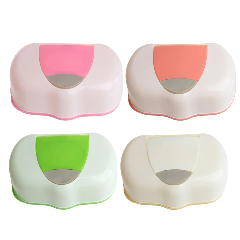

Plastic Wet Wipes Storage Case Box Refillable Container 80 Sheets